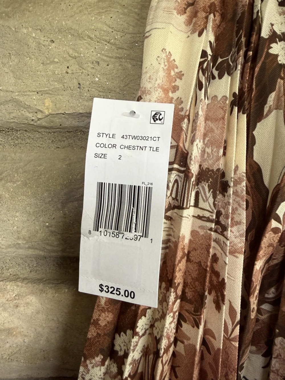 Mestiza New York Daniella Midi Skirt in Chestnut Toile 2 $325 - Picture 6 of 7